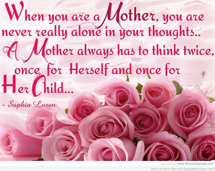 Happy Mothers Day Quotes and Sayings, mother quotation HD wallpaper