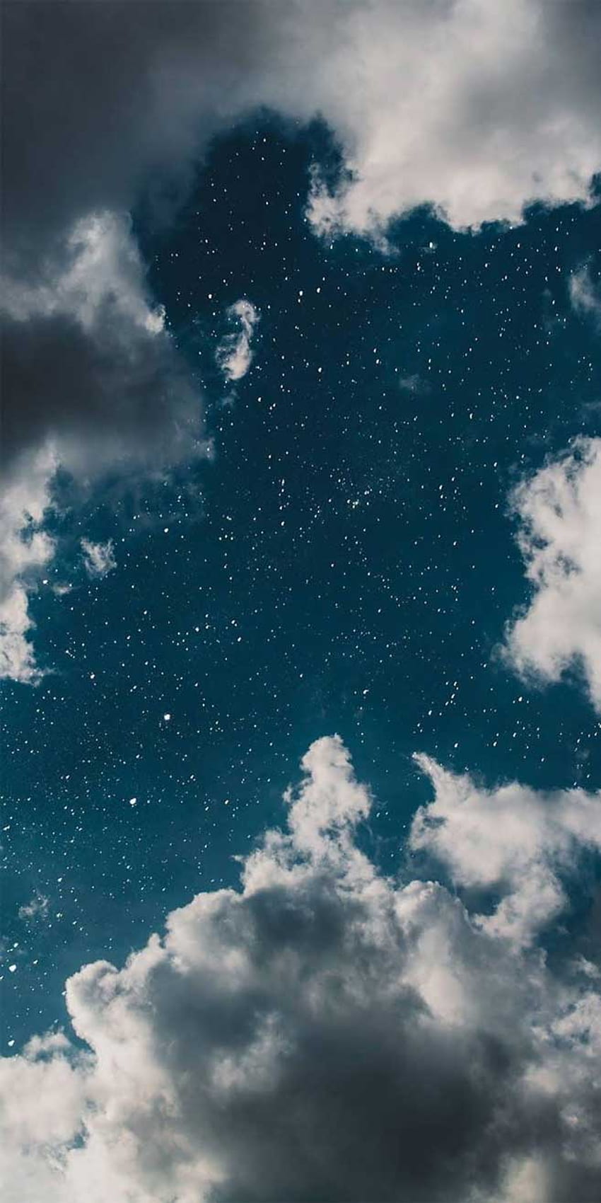 Dreamy Blue Sky Full Of Stars How Come, blue aesthetic stars HD phone wallpaper