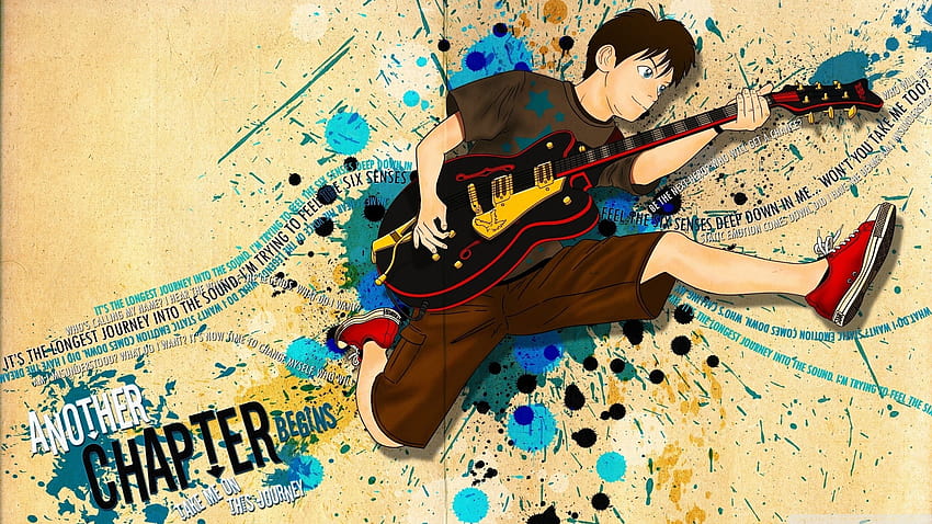 anime, Guy, Music, Guitar / and Mobile Backgrounds, anime guitars HD wallpaper