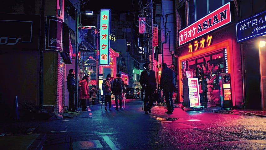 japonia na ekran twojego lub telefonu komórkowego, tokio neon Tapeta HD