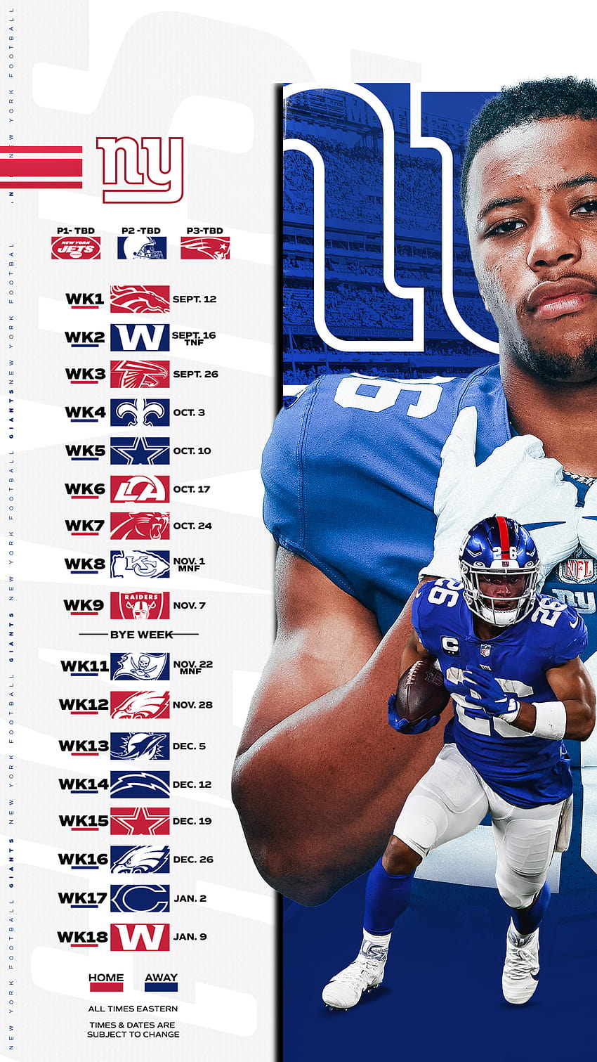 New York Giants on X: #NYGiants schedule wallpapers for your phone!   / X