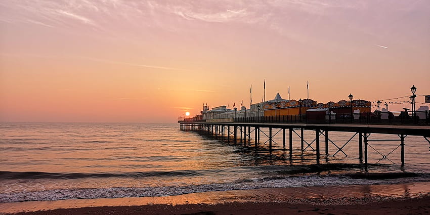 stock of dramatic sky, pier, seaside, pier graphy HD wallpaper