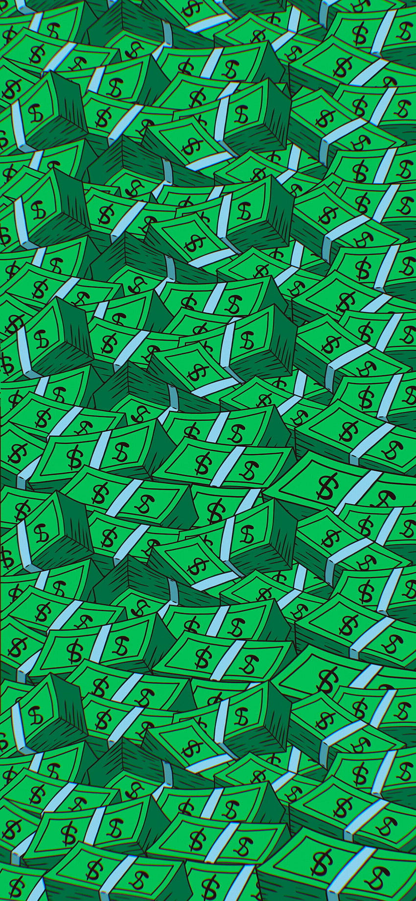 Green Money for iPhone & Android, money aesthetic HD phone wallpaper
