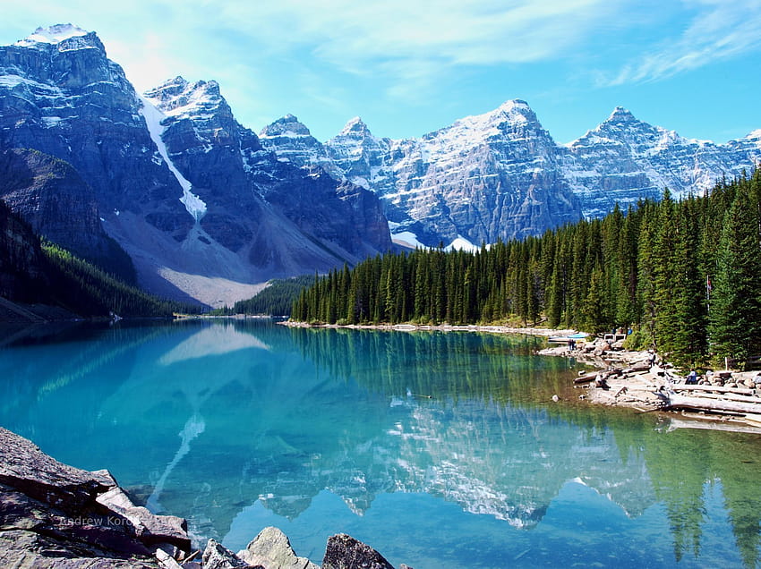 Moraine Lake in Banff National Park, Alberta, Canada, moraine lake ...