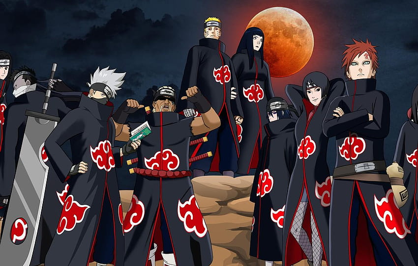 Nuvens Naruto: Shippuden Akatsuki, a akatsuki papel de parede HD