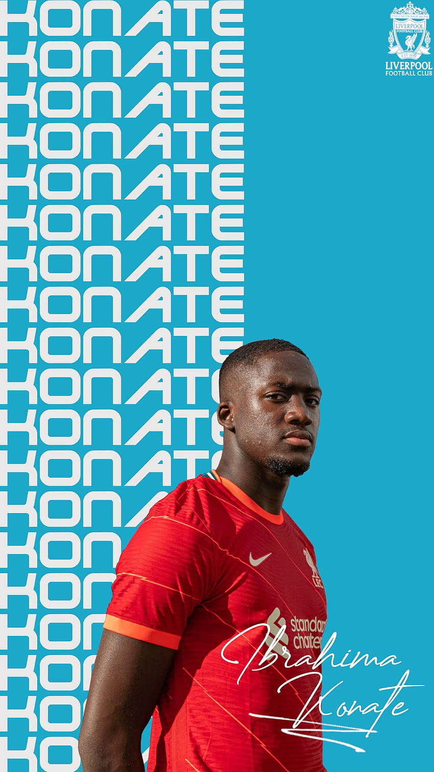 Photos: Ibrahima Konate dons new LFC home and away kits - Liverpool FC