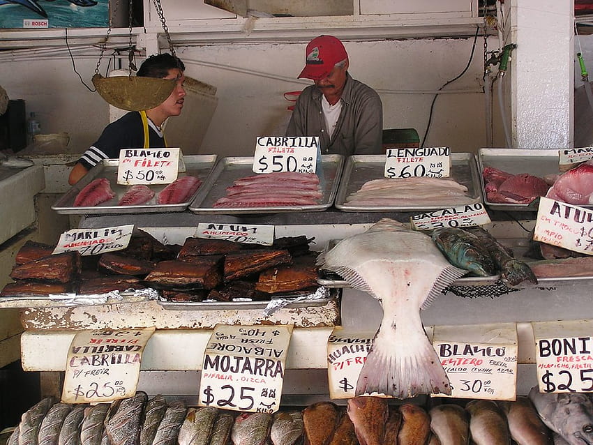 Ensenada fish market HD wallpaper