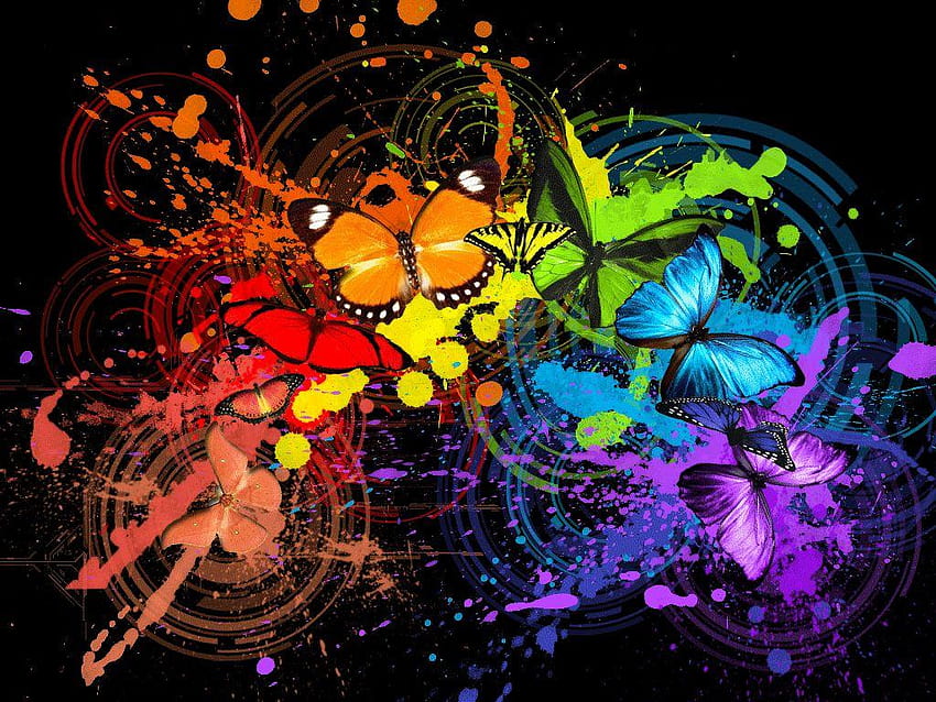 Rainbow Butterfly Wallpaper Images  Free Download on Freepik