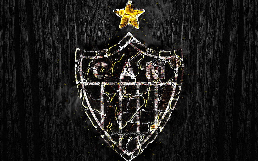 Atletico Mineiro FC, scorched logo, Brazilian, atletico mg HD wallpaper