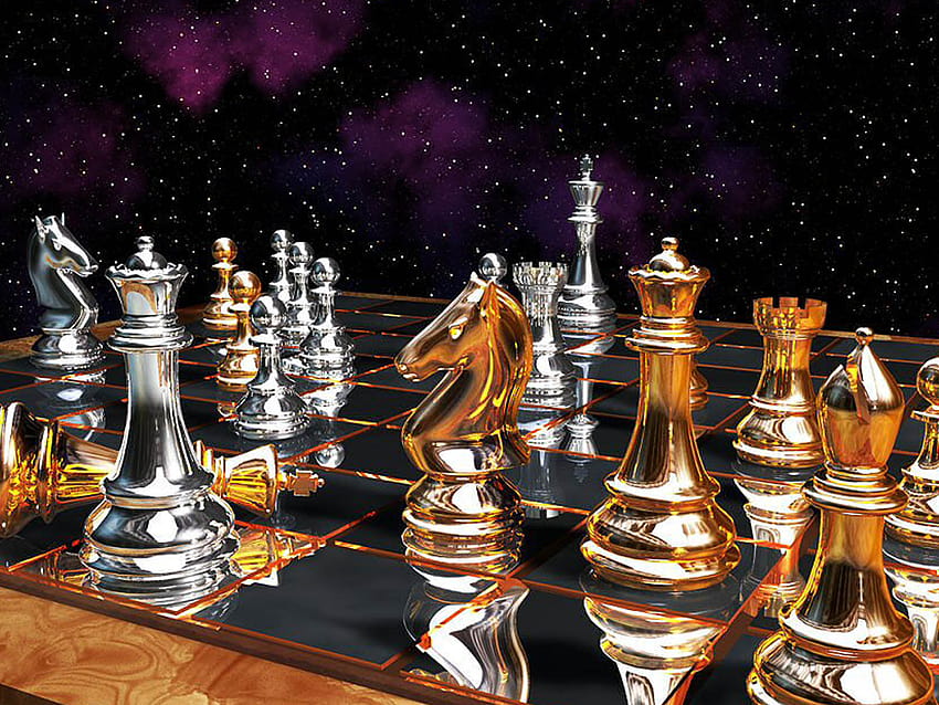 Download wallpaper 1920x1080 chess, game, board, chess pieces, light full hd,  hdtv, fhd, 1080p hd background