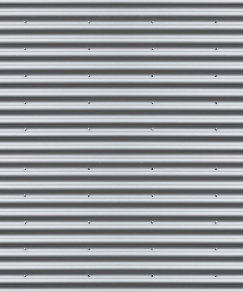 Corrugated Iron • Realistic Metal Effect • Milton & King, white metal HD phone wallpaper