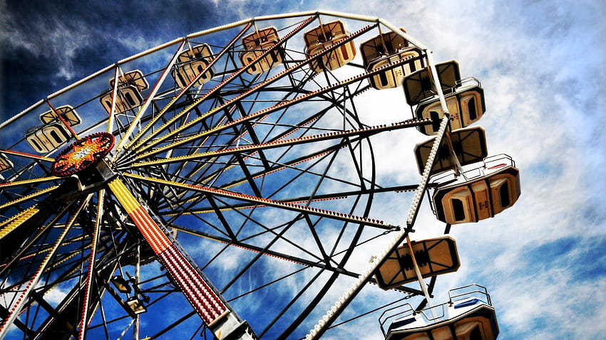 1920x1080 ride, ferris wheel, amusement, r Full HD wallpaper