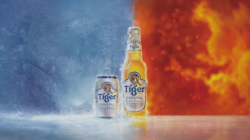 Scatena il tuo fuoco interiore con Tiger Crystal - Lipstiq, birra tigre Sfondo HD