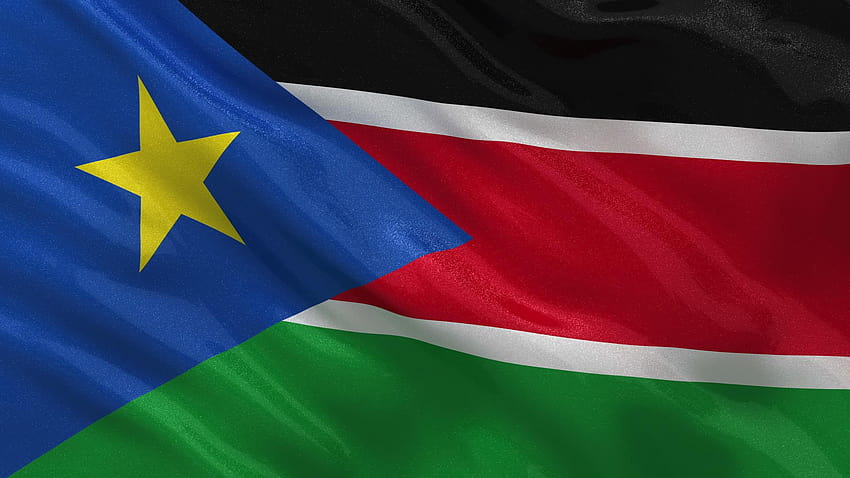 60250 南スーダンの旗、旗、prflag 3D 高画質の壁紙