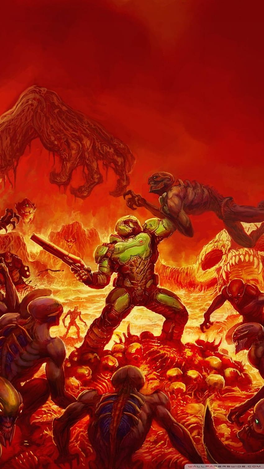 DOOM 2016 Ultra Arrière-plans pour : Multi, Doom Slayer Fond d'écran de téléphone HD