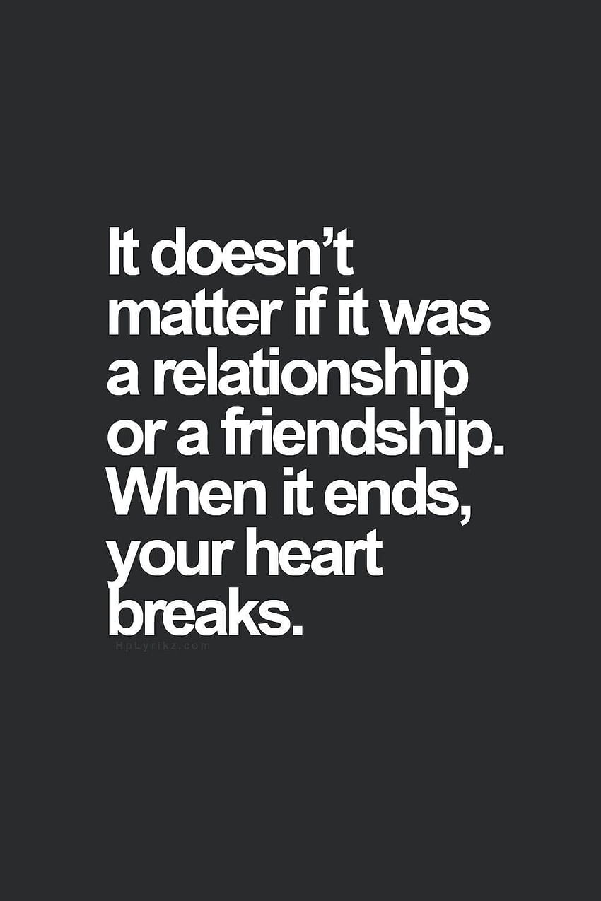 Heart Broken Friendship Quotes Design HD phone wallpaper | Pxfuel