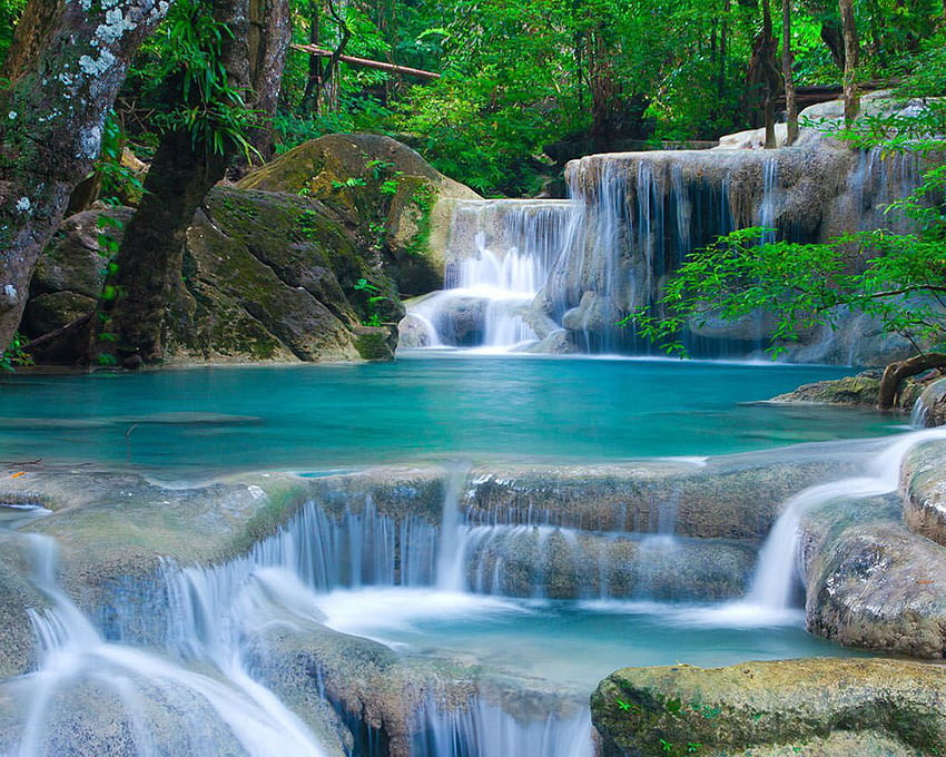 Thailand Waterfalls The Beauty Of Nature Landscape Tablets And Mobile Phones For : 13 HD wallpaper