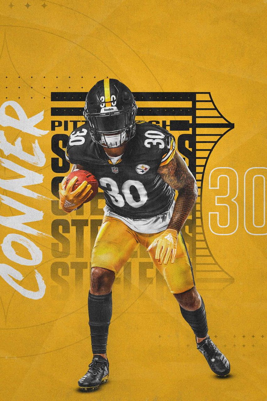 Pittsburgh Steelers Videokonferenz-Hintergründe, Steelers-Spieler HD-Handy-Hintergrundbild