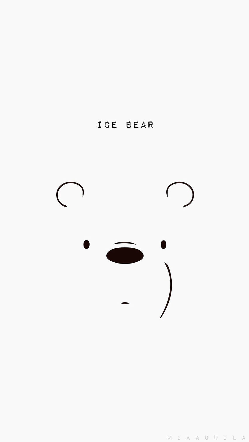 we bare bears mobile ice bear HD phone wallpaper