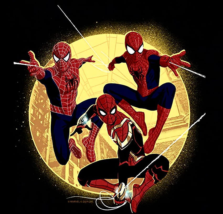 three spider man HD wallpaper