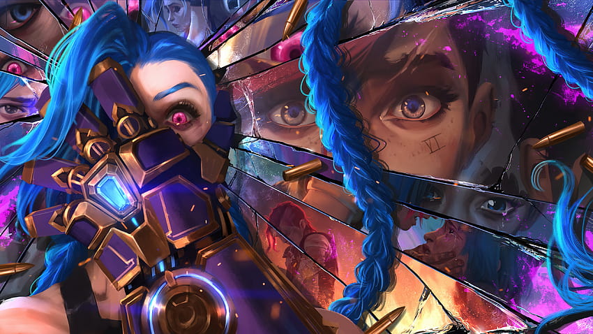 21 Arcane and Backgrounds, jinx pc HD wallpaper