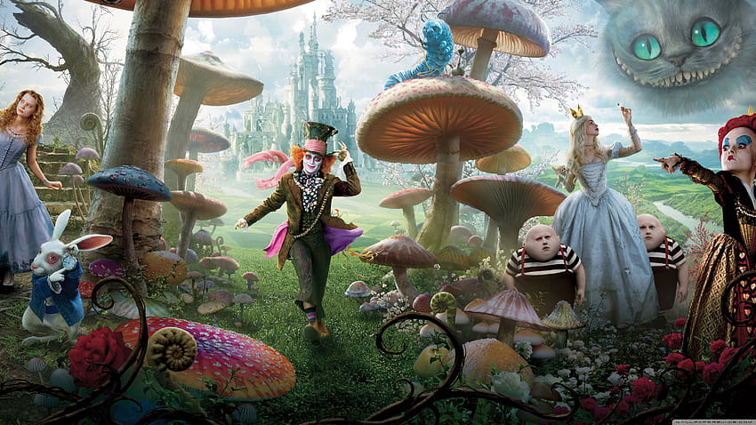 Film Alice In Wonderland 2010 ❤ untuk, alice in wonderland 1366x768 Wallpaper HD