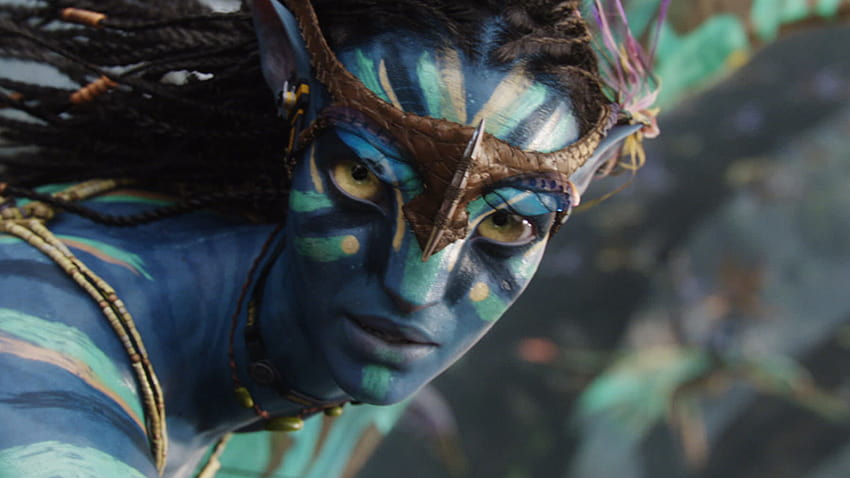 Zoe Saldana Sebagai Neytiri Dalam Avatar Wallpaper HD