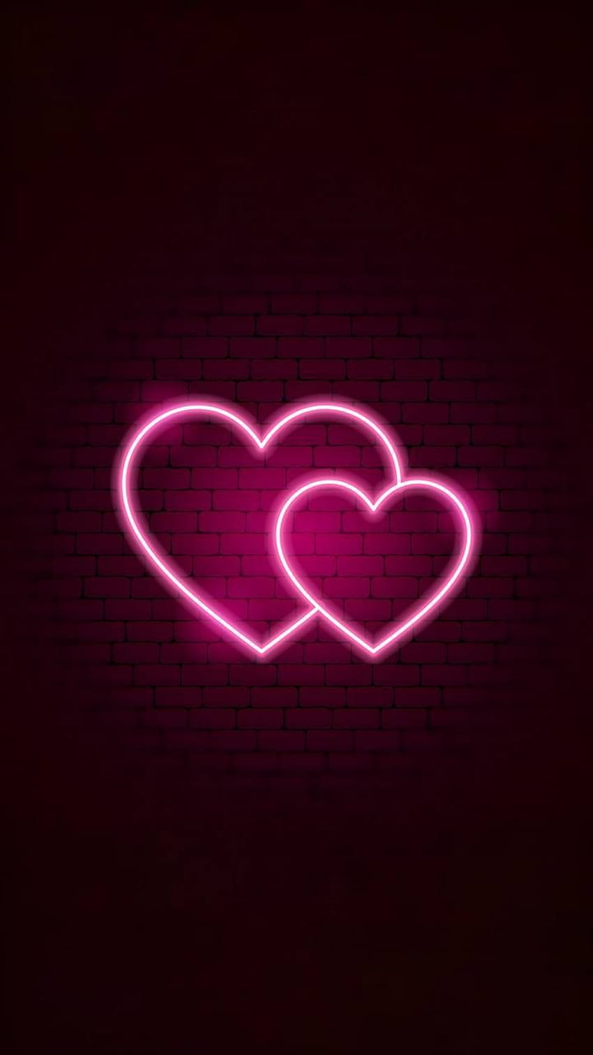 Neon Pink Hearts, tanda neon valentine wallpaper ponsel HD | Pxfuel