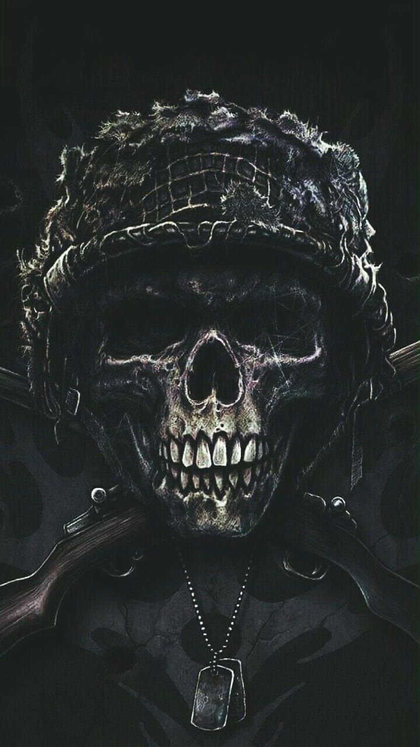 vinay J S on wiz, army skull HD phone wallpaper