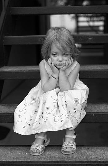 cute sad baby girl wallpaper with quotes