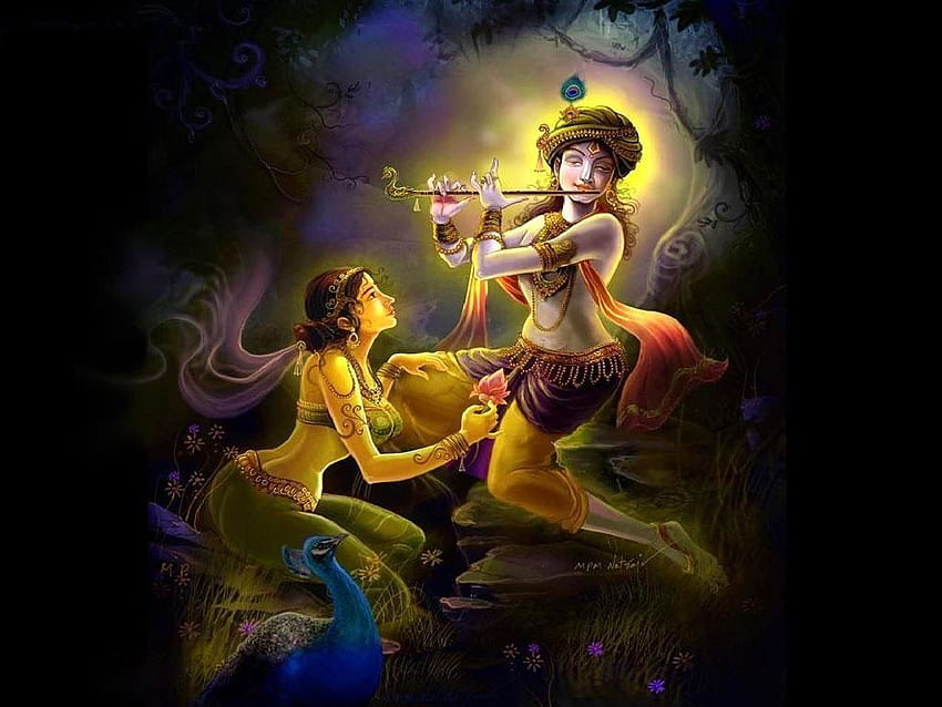 Krishna , lord Krishna , Lord Krishna , God, anime radha and krishna HD  wallpaper | Pxfuel