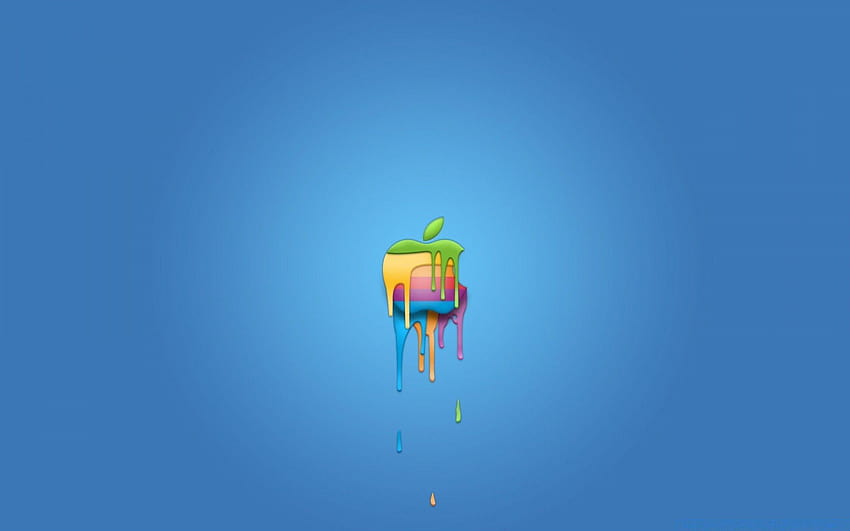 Apple Logo Paint. Android for, apple logo rainbow HD wallpaper | Pxfuel