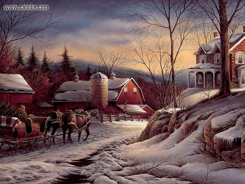 Drawing & Painting: Coming Home by Terry Redlin, nr HD wallpaper