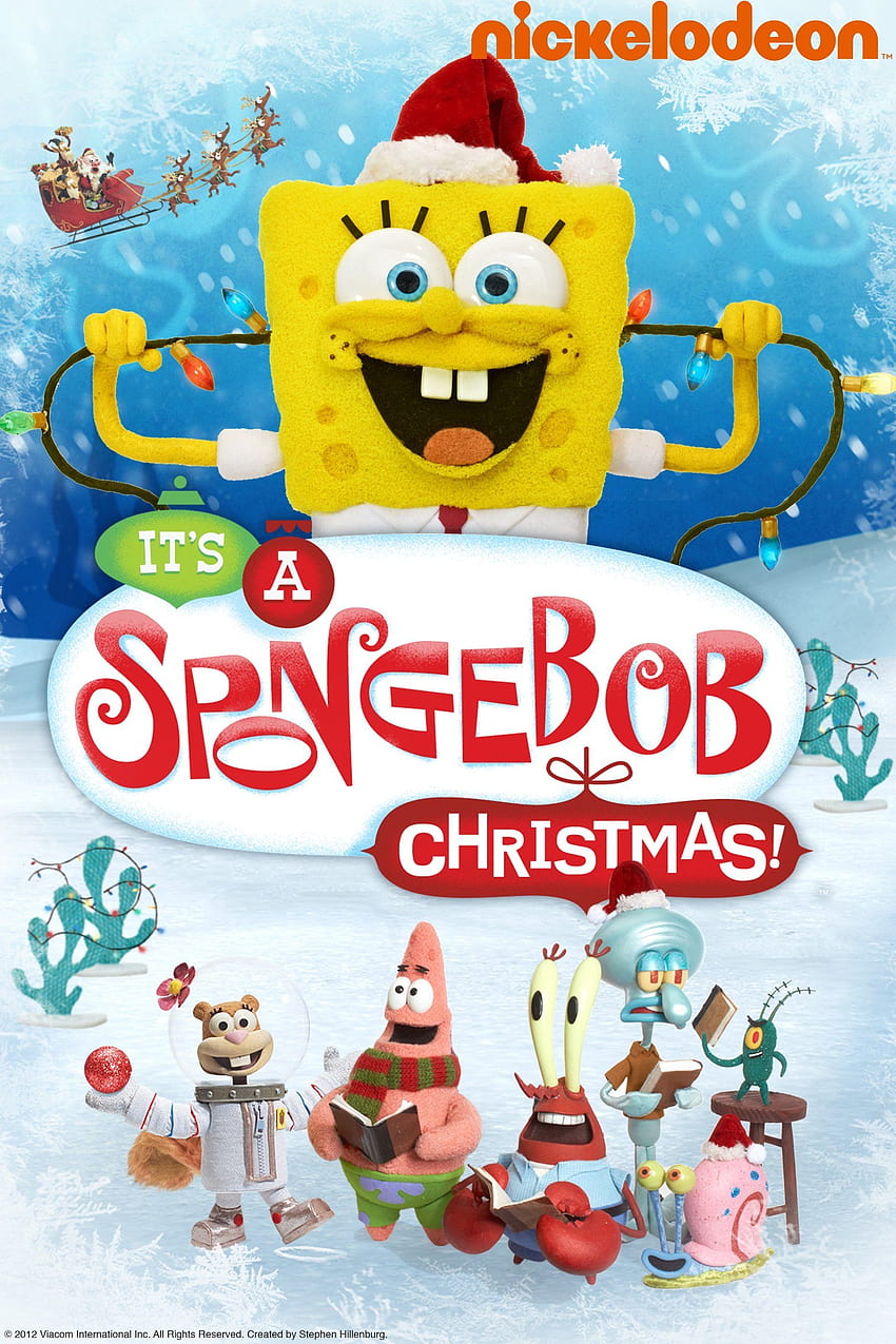Гледайте Спондж Боб Квадратни Гащи: Това е Коледа на Спондж Боб, Коледа на Спондж Боб HD тапет за телефон