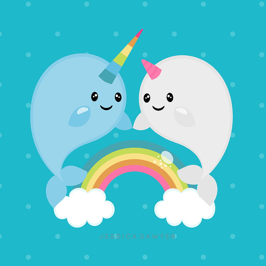 942 Cute Kawaii Narwhal Images Stock Photos  Vectors  Shutterstock