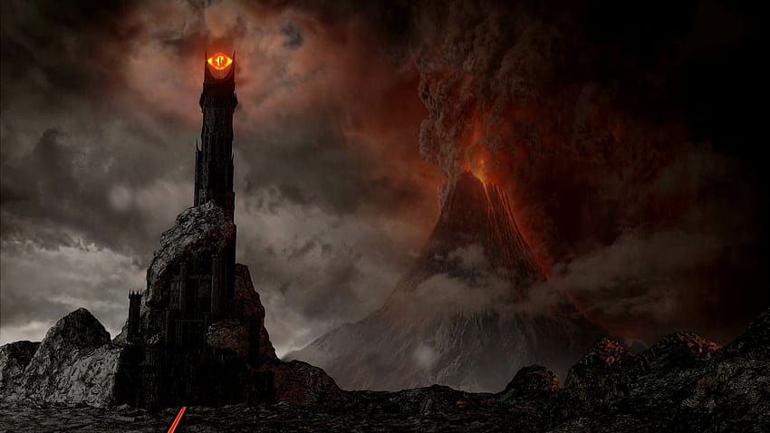 Herr der Ringe Zoom-Hintergründe, Auge von Sauron HD-Hintergrundbild