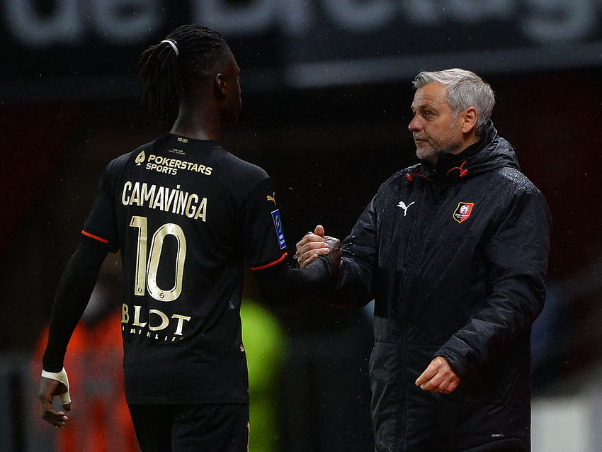Camavinga musste seinen Kopf klären“, sagt sein ehemaliger Trainer im Stade Rennais HD-Hintergrundbild