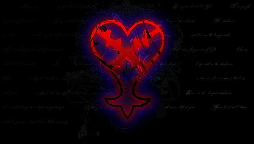 Kingdom Hearts Heartless, heartless symbol HD wallpaper
