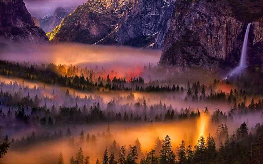 Mejor In hop Fire Parque Nacional de Yosemite Valle de Yosemite, incendio forestal de Yosemite fondo de pantalla