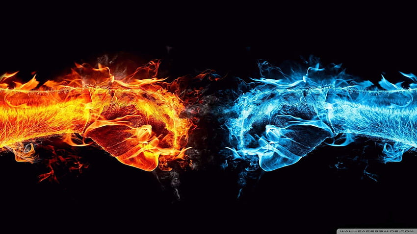 5 Fire And Ice, fire and ice HD wallpaper