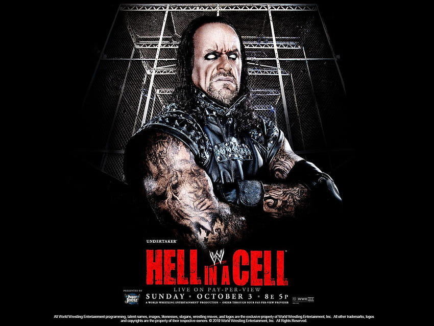 Hell in a Cell 2010 WWE PPV con The Undertaker fondo de pantalla
