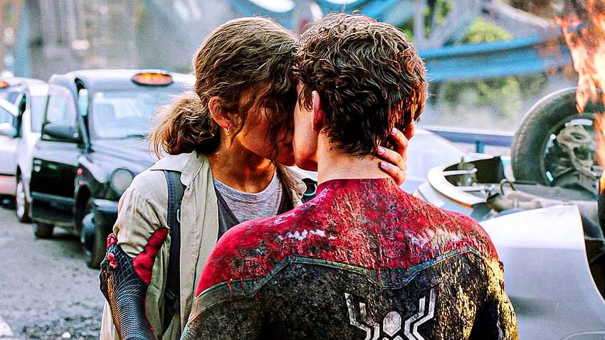 Peter Parker e MJ baciano Scene, Peter Parker e Michelle Jones Sfondo HD