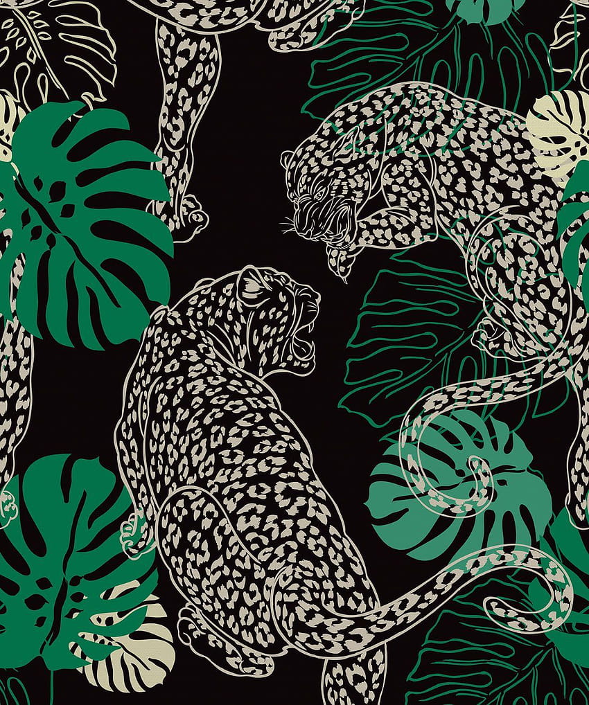 Leopard, Stunning Art Deco Inspired • Milton & King HD phone wallpaper