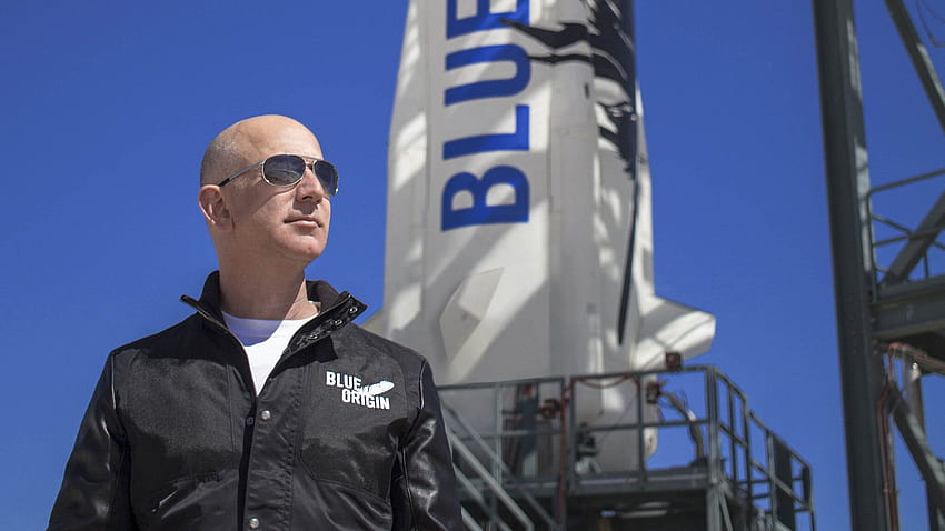 Jeff Bezos Blue Origin Aukcje lotów kosmicznych za 28 milionów dolarów Tapeta HD