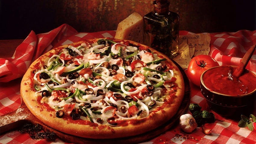 イタリア料理ピザの食材 高画質の壁紙