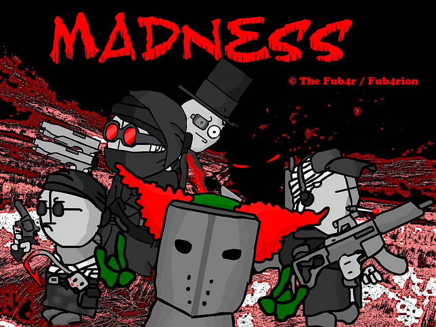 Madness Combat, Ханк fnf HD тапет
