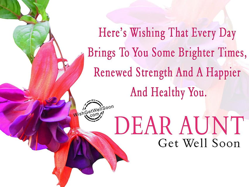Get Well Soon Wishes For Aunt , aunty HD wallpaper