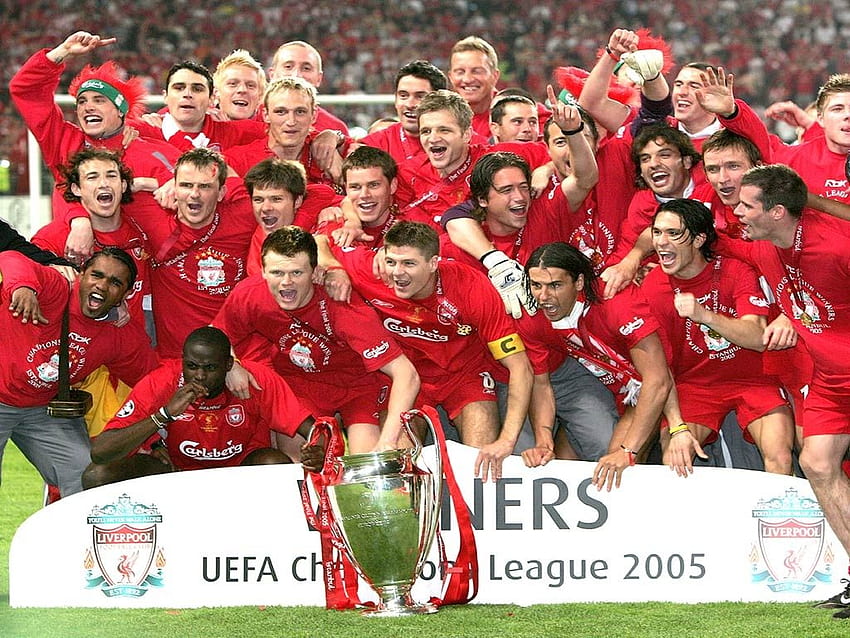 2005 Champions League Final, liverpool squad HD wallpaper