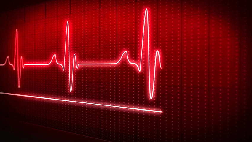 Hochauflösendes Herz-EKG, ekg HD-Hintergrundbild