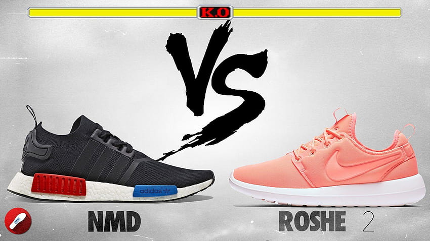 Adidas NMD vs Nike Roshe 2! Whats More Comfy?, nike vs adidas HD ...